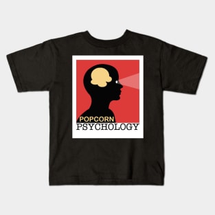 Popcorn Psychology White Border Kids T-Shirt